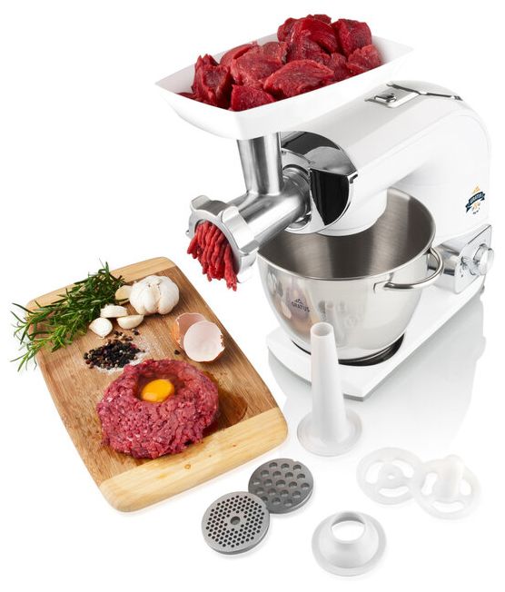 1200 W Küchenmaschine 5,5 l  Gratus Max III (Weiß) 