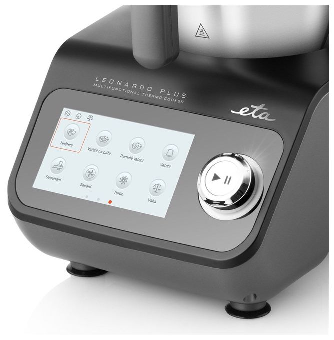 600 W Küchenmaschine 3,5 l mit Waage  Leonardo Plus (Schwarz, Grau) 