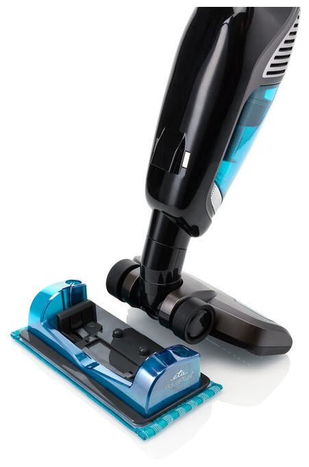 Handstaubsauger mit Staubbeutel bis 60 min Laufzeit 25,2 V HEPA  Moneto Aqua Plus (Schwarz, Grau) 