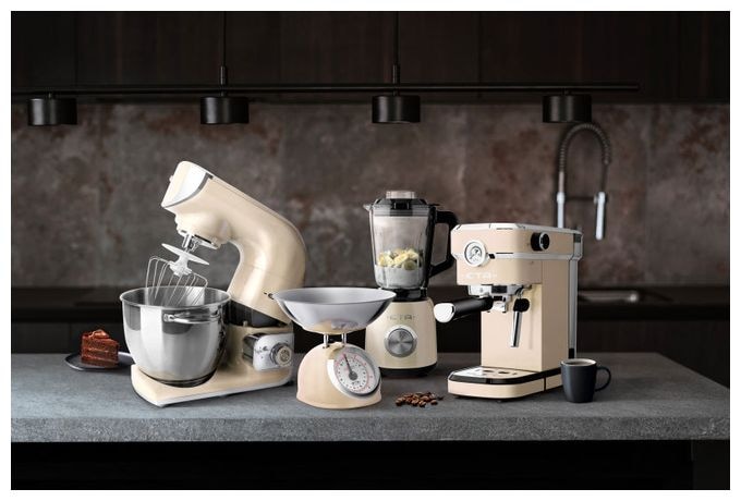 1,5 l Standmixer 3 Geschwindigkeiten 1200 W (Beige, Schwarz, Transparent) Storio 