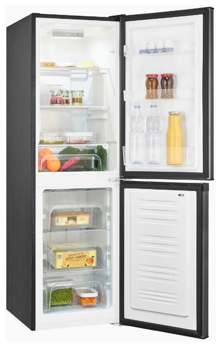129 l / 64 l Kühl-Gefrierkombi freistehend NoFrost 209 kWh Jahr  KGC195-65-NF-330E (Anthrazit) 