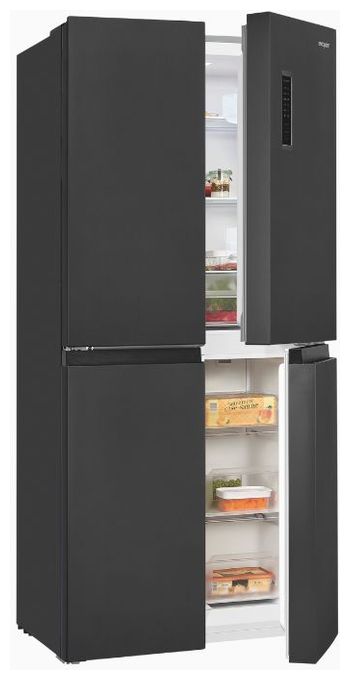 Side-by-Side Kühl-/ Gefrierkombination 237 l / 135 l 210 kWh NoFrost 1800 mm x 790 mm  MD365-125-040D (Anthrazit) 