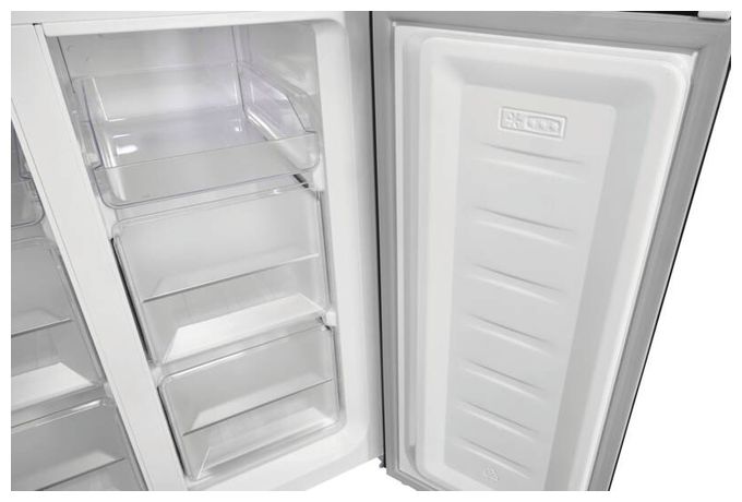 Side-by-Side Kühl-/ Gefrierkombination 271 l / 150 l 182 kWh NoFrost 1800 mm x 795 mm (Anthrazit, Edelstahl) MD425-150-040C 