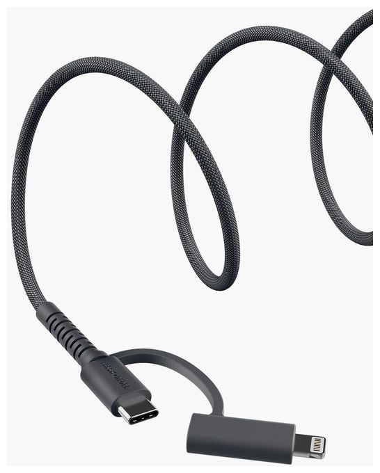 Stecker Lightning auf USB C 2 m  FlexWave (Schwarz) 