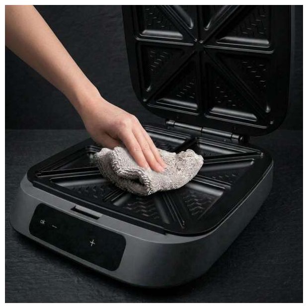 Sandwichmaker 1800 W für 4 Sandwiches  42469 Snack Station 4XL Advanced (Schwarz) 