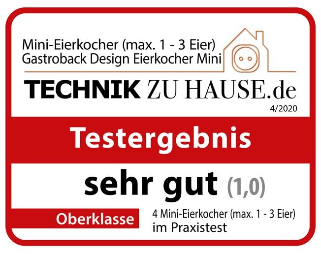 Eierkocher für 3 Eier  42800 Design (Schwarz, Edelstahl) 