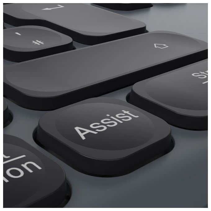 Heimbüro Tastatur RF Wireless + Bluetooth 2.4 GHz  173065 WKM-550 (Schwarz) 