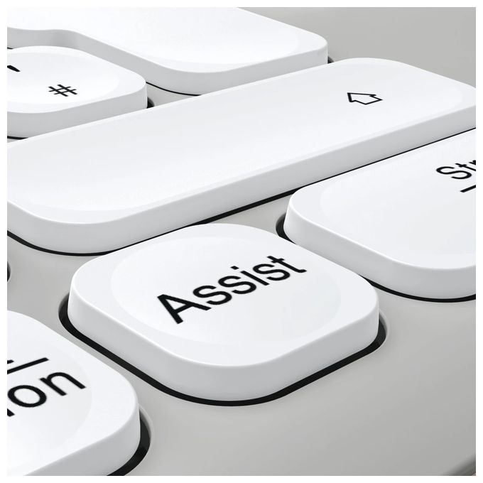 Heimbüro Tastatur RF Wireless + Bluetooth 2.4 GHz  173066 WKM-550 (Grau, Weiß) 