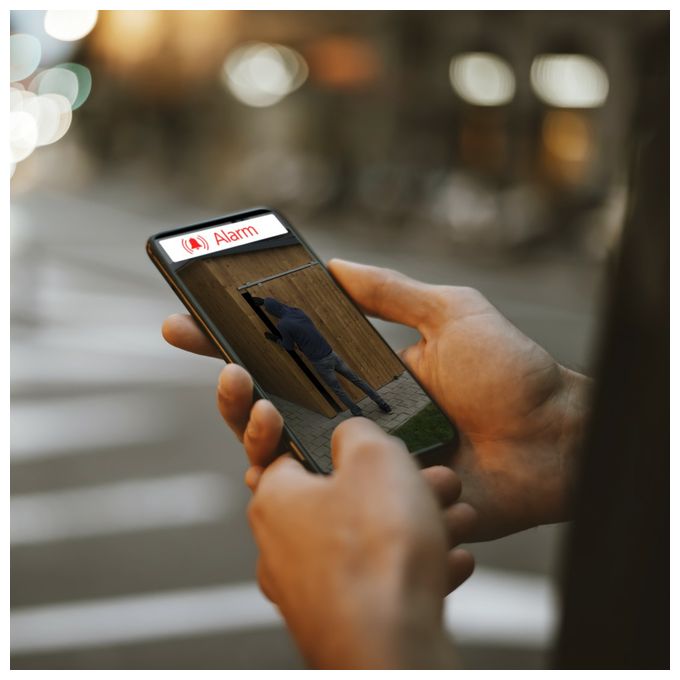 IP-Sicherheitskamera IP65 Außen  176648 Überwachungskamera mit Solar (Schwarz) 