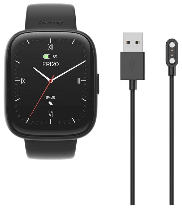 Digital 46 mm Smartwatch Rechteckig IP68  178640 4000 (Schwarz) 