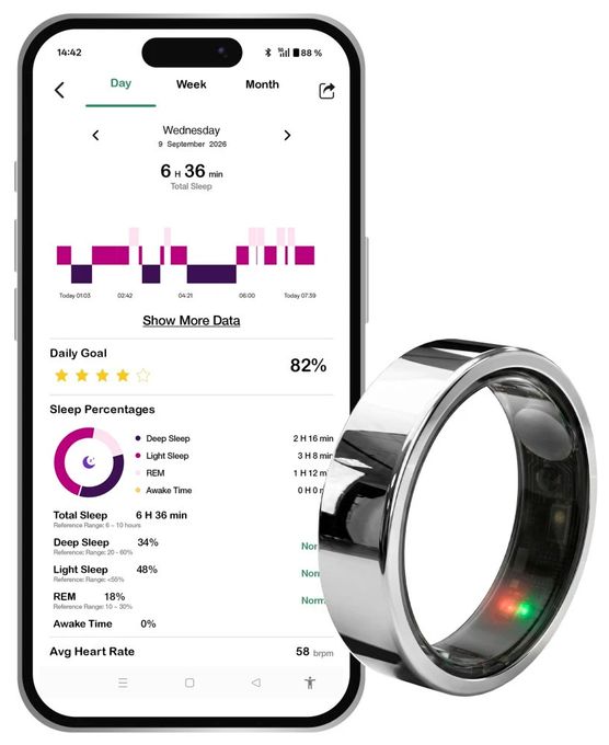 Smart Ring Größe 9  178651 One (Silber) 