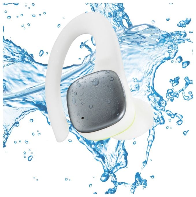 In-Ear Bluetooth Kopfhörer Kabellos TWS 7 h Laufzeit IPX5  184115 Spirit Athletics (Weiß, Gelb) 