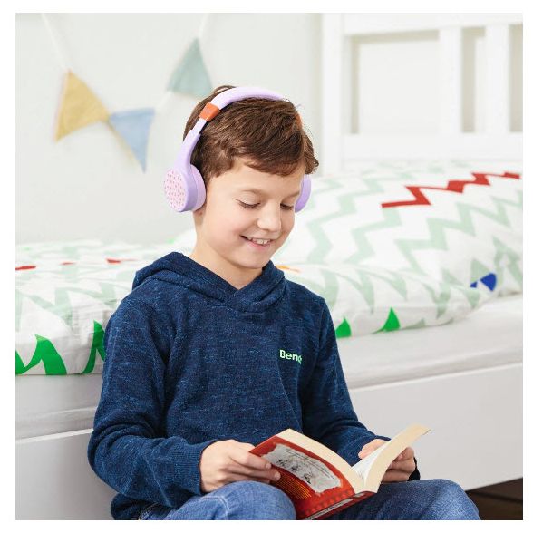 Ohraufliegender Bluetooth Kopfhörer kabellos 48 h Laufzeit USB Typ-C  184183 Teens Guard II (Orange, Violett) 