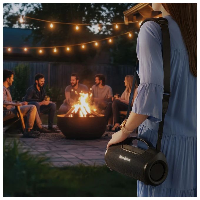 60 W Bluetooth Lautsprecher IPX6 Laufzeit bis 16 h  188231 Mate Pro MK II (Schwarz) 