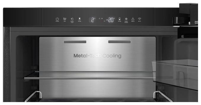 190 l / 115 l Kühl-Gefrierkombi freistehend NoFrost 165 kWh Jahr  RB5K330GSFC (Schwarz) 
