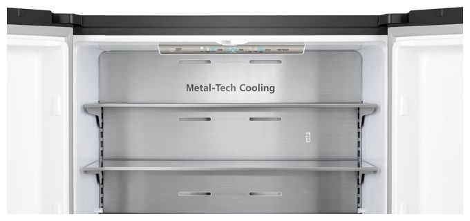 Side-by-Side Kühl-/ Gefrierkombination French Door 393 l / 95 l 320 kWh NoFrost 1785 mm x 912 mm  RQ758N4SAFE (Schwarz) 