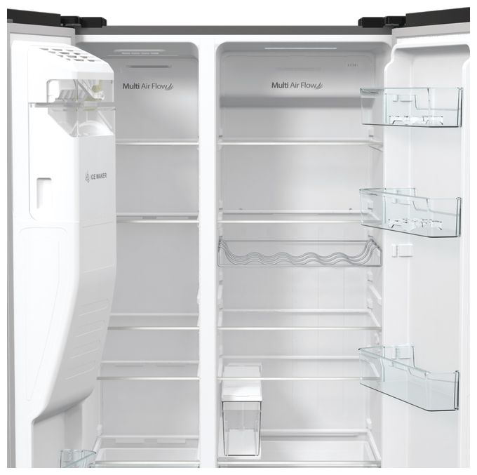 Side-by-Side Kühl-/ Gefrierkombination 376 l / 190 l 323,96 kWh NoFrost 1786 mm x 915 mm  RS566N4IEX (Grau) 