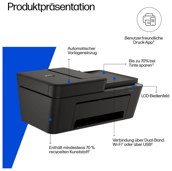 All in One A4 Thermal Inkjet Drucker 4800 x 1200 DPI DeskJet 4320 
