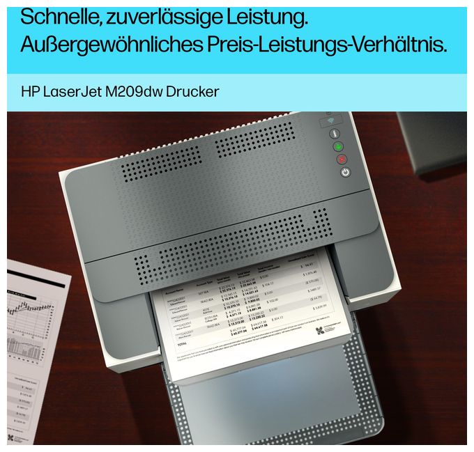 A4 Laser Drucker 600 x 600 DPI 29 Seiten pro Minute LaserJetM209dw 