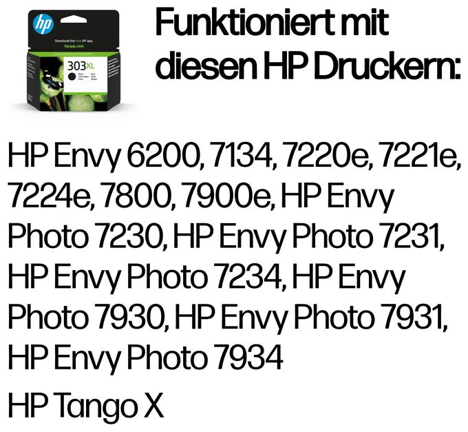 Druckerpatronen Schwarz 12 ml 600 Seiten Nr.303XL 