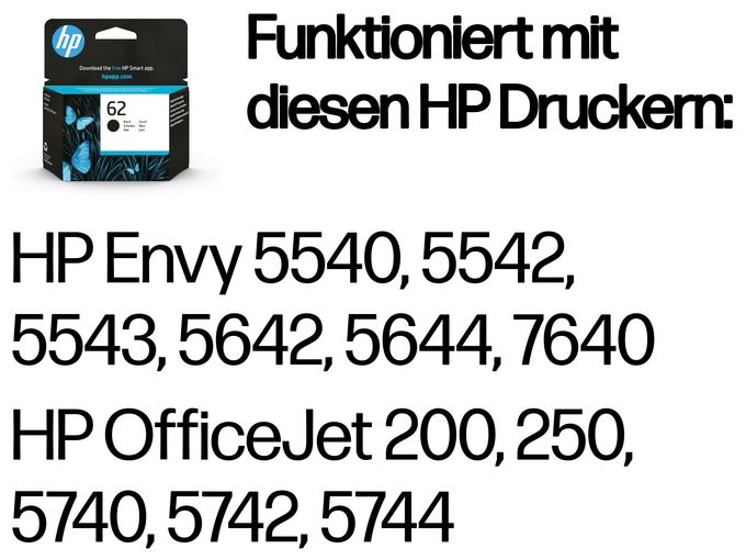 Druckerpatronen Schwarz 4 ml 200 Seiten Nr.62 