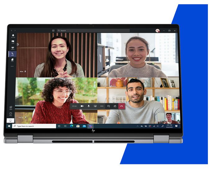 2K Ultra HD Notebook 40,6 cm (16 Zoll) 2880 x 1800 Pixel 1 TB SSD Windows 11 Home AMD Ryzen 7 max. 5 GHz  OmniBook X Flip 16-ar0677ng (Silber) 