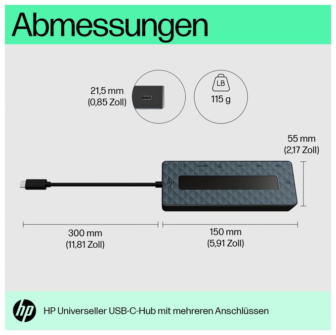 Universeller USB-C-Multiport-Hub 