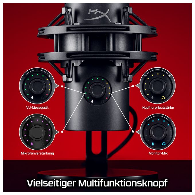 HyperX QuadCast 2 S - USB Microphone (Black) 