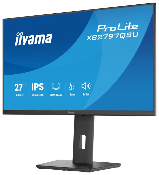 Quad HD Monitor 68,6 cm (27 Zoll) 16:9 1 ms 350 cd/m²  ProLite XB2797QSU-B1 (Schwarz) 