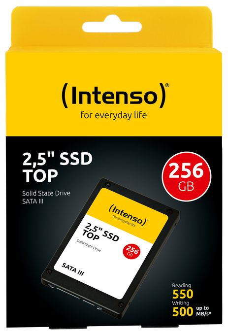 256 GB SSD Serial ATA III 2.5"  Top (Schwarz) 