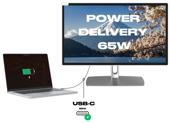 Full HD Monitor 54,6 cm (21.5 Zoll) 16:9 8 ms 250 cd/m²  JN-IPS2152FHDR-C65W-FLD-T (Grau) 