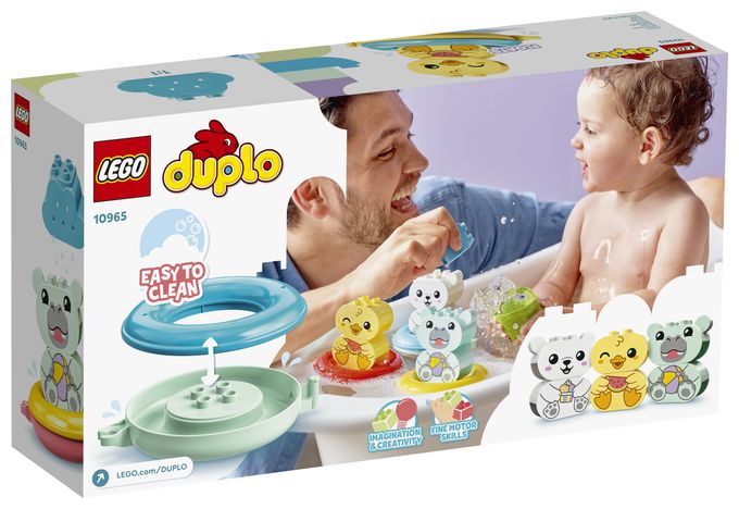 Badewannenspaß: Schwimmender Tierzug 