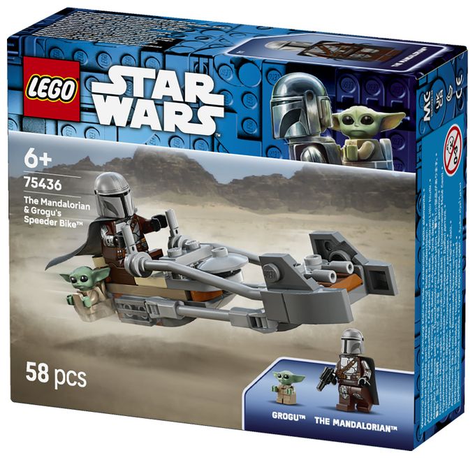 Der Mandalorianer und Grogu auf ihrem Speeder Bike™ 