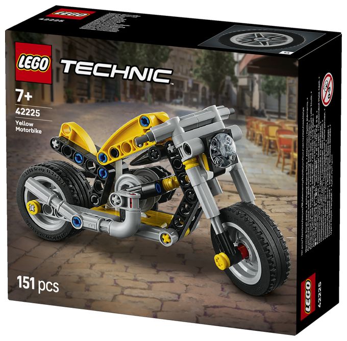 Gelbes Motorrad 