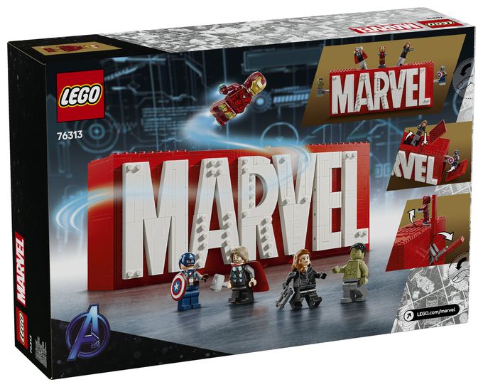 MARVEL Logo & Minifiguren 