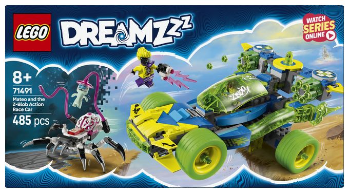 Mateo mit dem Z-Blob Action-Rennwagen 