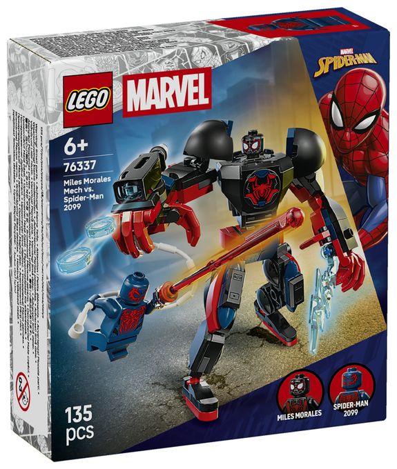 Miles Morales Mech vs. Spider-Man 2099 
