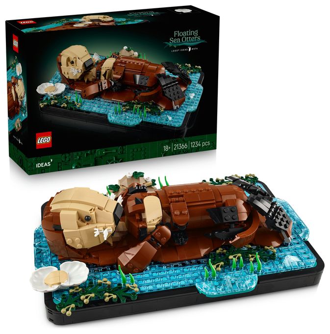 Schwimmende Otter 