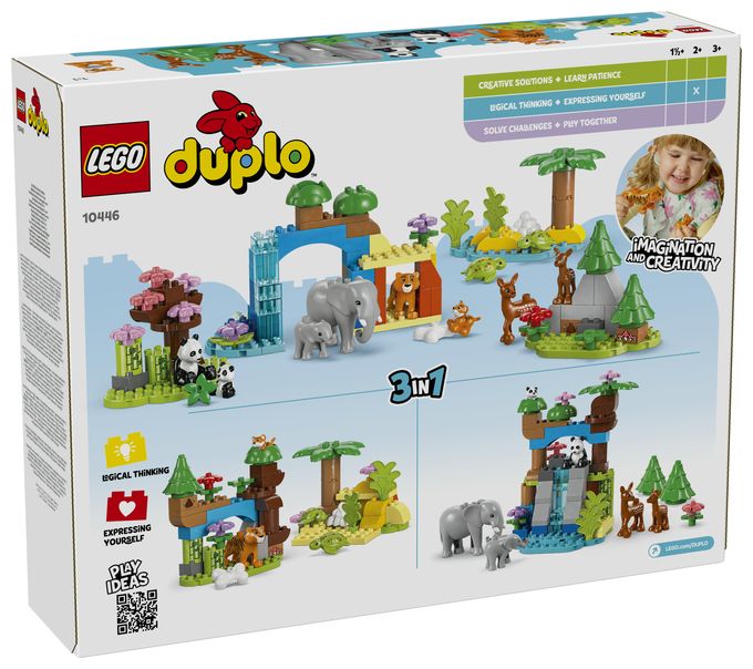 Wildtier-Familien 3-in-1-Set 