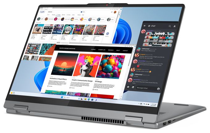 WUXGA Notebook 40,6 cm (16 Zoll) 1920 x 1200 Pixel 1 TB SSD Windows 11 Home AMD Ryzen 5 max. 5 GHz  IdeaPad 5 2-in-1 16AHP9 (Grau) 