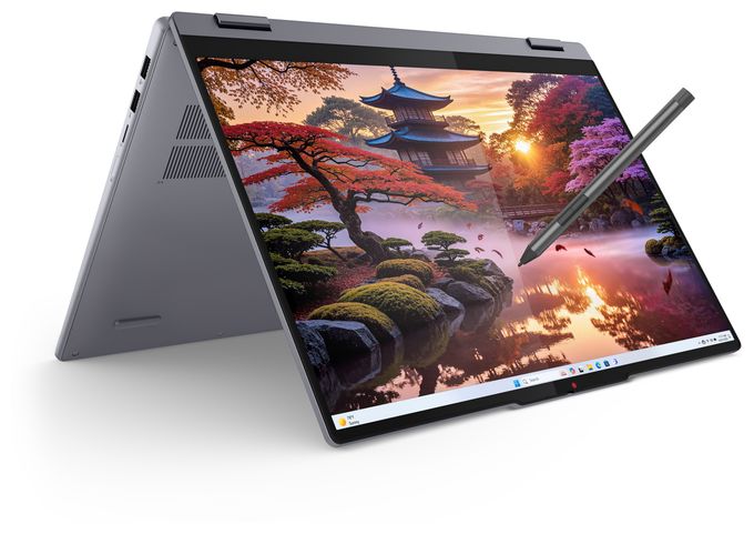 WUXGA Notebook 40,6 cm (16 Zoll) 1920 x 1200 Pixel 512 GB SSD Windows 11 Home AMD Ryzen 5 max. 4,8 GHz  IdeaPad 5 2-in-1 16AKP10 Copilot+ (Grau) 