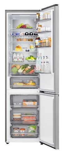 262 l / 113 l Kühl-Gefrierkombi freistehend NoFrost 112 kWh Jahr  GBBS524APY (Silber) 