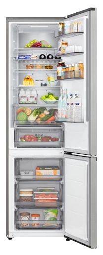 262 l / 113 l Kühl-Gefrierkombi freistehend NoFrost 175 kWh Jahr  GBBS524CPY (Silber) 