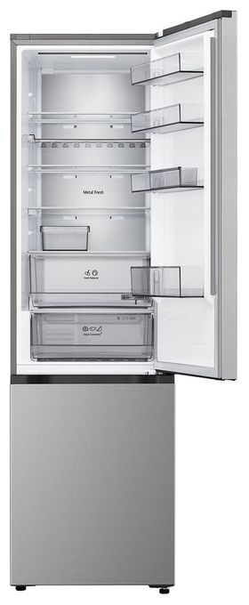 262 l / 113 l Kühl-Gefrierkombi freistehend 112 kWh Jahr  GBBS525APY (Silber) 
