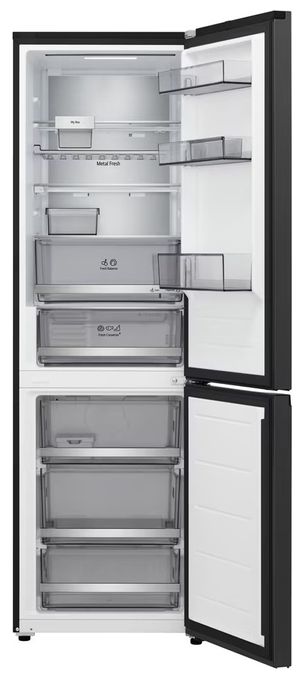 220 l / 113 l Kühl-Gefrierkombi freistehend 108 kWh Jahr  GBBS716AEV (Schwarz) 