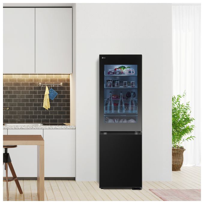 239 l / 110 l Kühl-Gefrierkombi freistehend NoFrost 172 kWh Jahr  GBG5160CEV (Schwarz) 