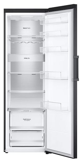 386 l / 386 l Kühlschrank freistehend EEK: C 77 kWh Jahr  GLM71MCCSX (Schwarz) 