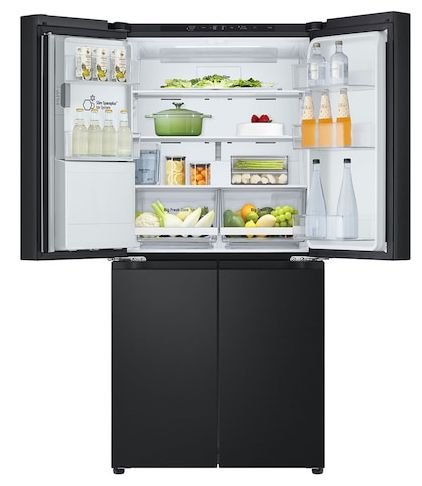 Side-by-Side Kühl-/ Gefrierkombination 286 l / 220 l 314 kWh NoFrost 1787 mm x 835 mm  GML861EPPE (Schwarz) 