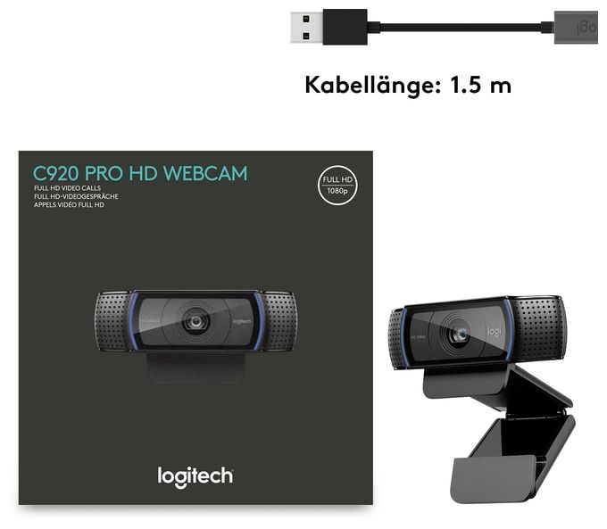 1920 x 1080 Pixel Webcam  C920 HD Pro 1080p Full HD 
