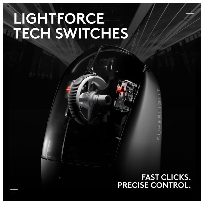 32000 DPI Gaming Maus Optisch  Pro X Superlight 2 (Weiß) 